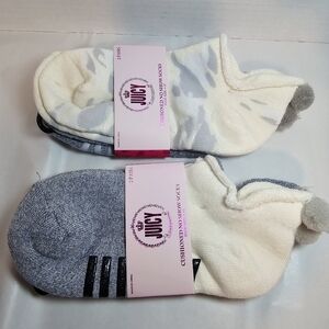 2 Package Juicy Couture Cushioned No Show Socks SIZE 9-11 (4 Pair Total) No Slip